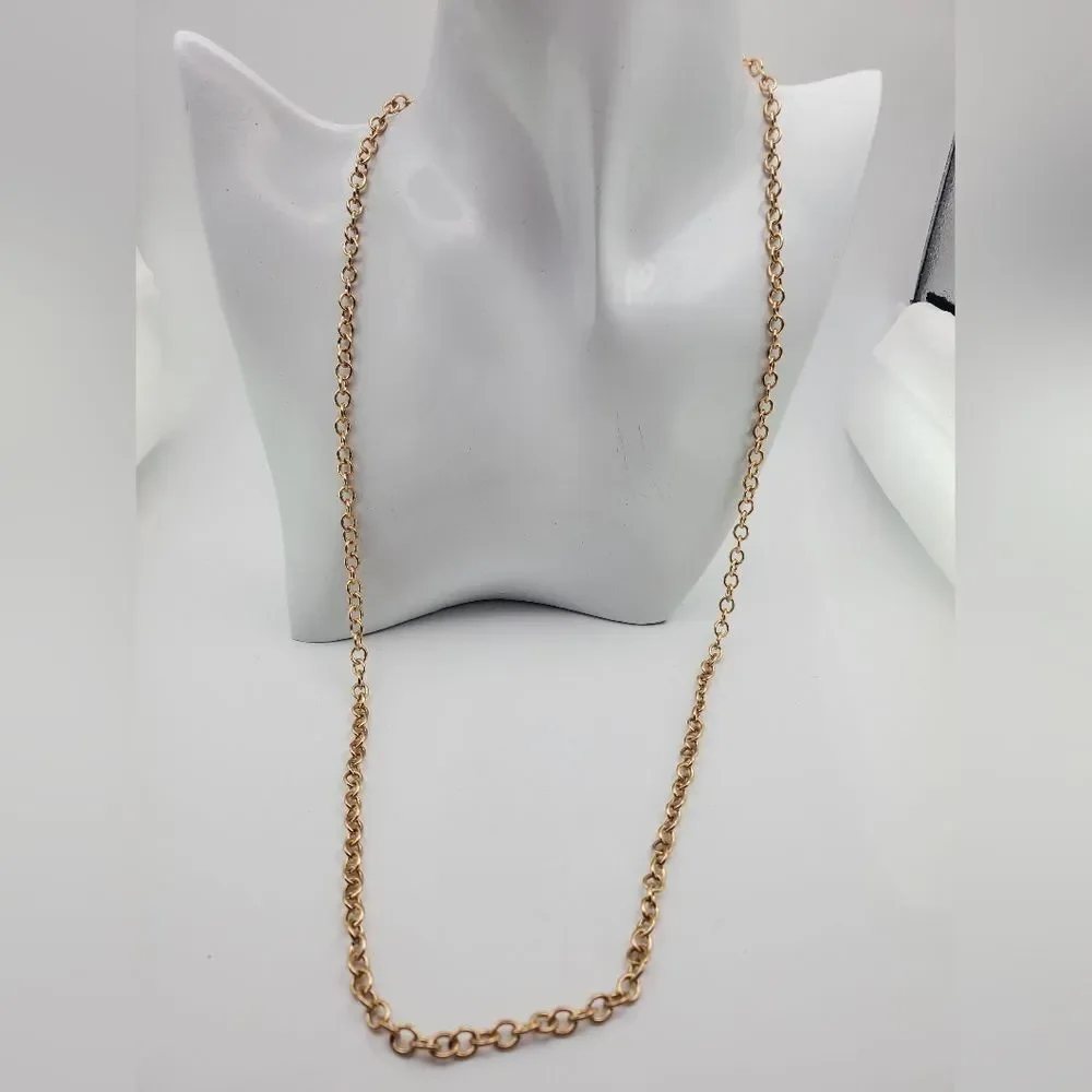 Midas lace gold tone chain‎ meditate necklace N0825